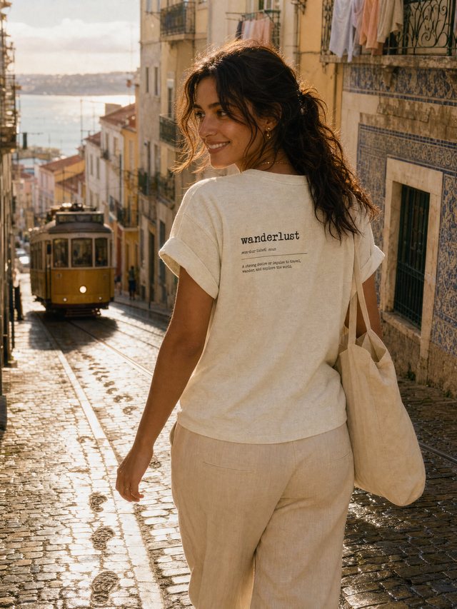 Definition — Women's Fitted T-Shirt in Natural / Cream