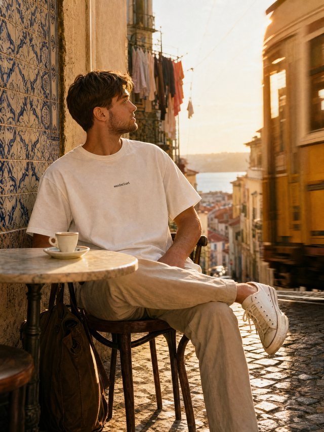 Wanderlust — Men's Classic T-Shirt in White